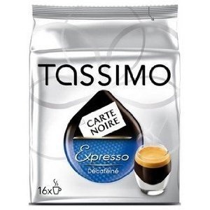Tassimo Carte Noire Expresso Decafeine Pack of 2, 2 x 16 t-discs by NA
