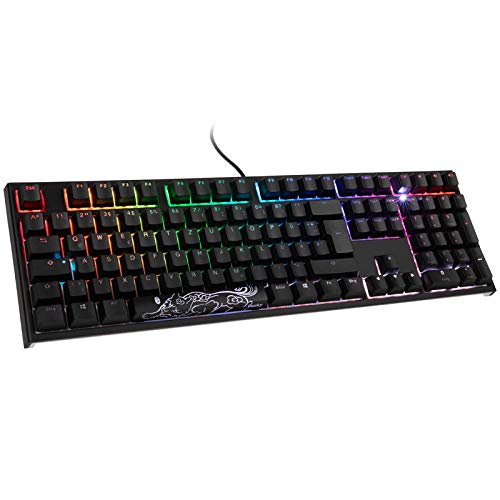 Ducky ONE 2 Backlit PBT Gaming Tastatur, MX-Brown, RGB LED - schwarz