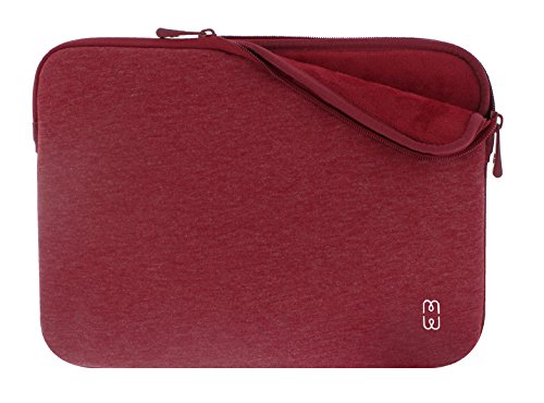 MW Laptop Hülle Kompatibel mit Apple MacBook Pro 13 - Laptop Hülle 13 Zoll mit weichem gepolstertem Memory Foam - Laptop Schutzhülle mit Reißverschluss und kratzfester Innenseite - Shade (Rot)