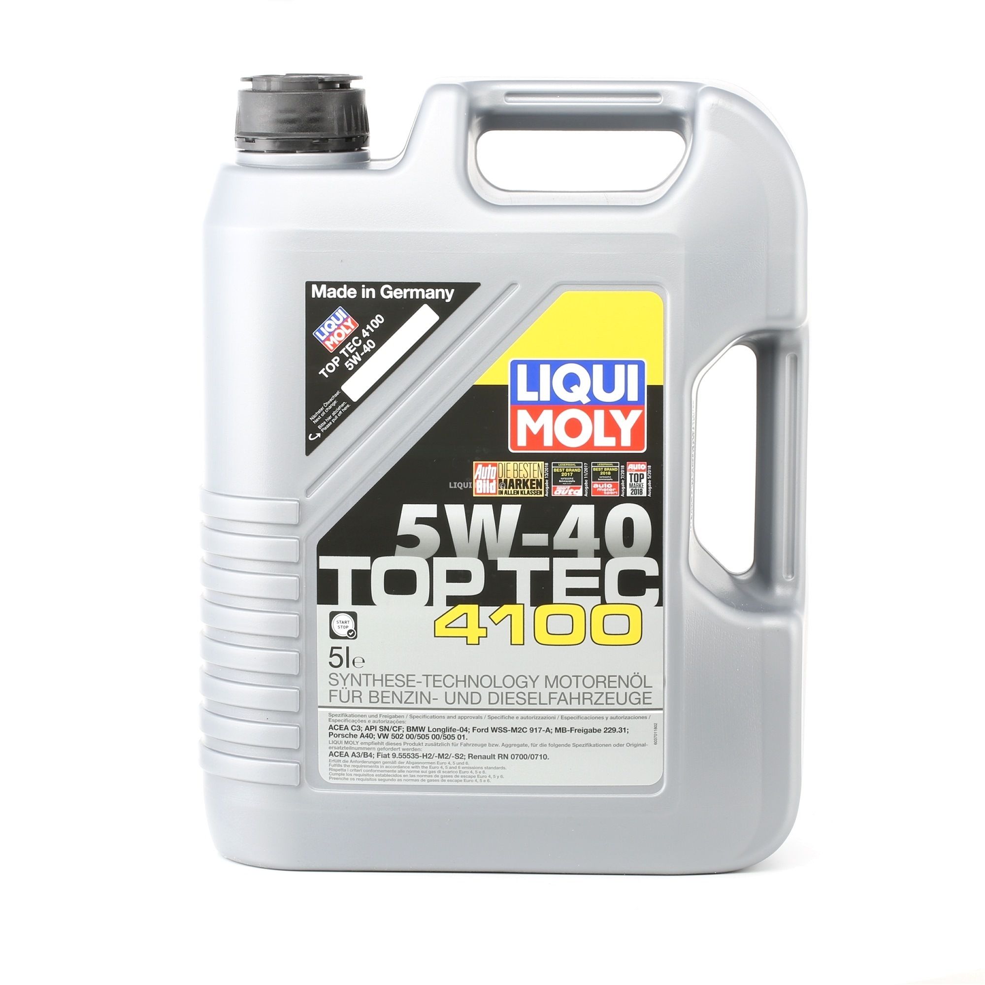 Liqui Moly Top Tec 4100 5W-40 Motoröl, 5 Liter