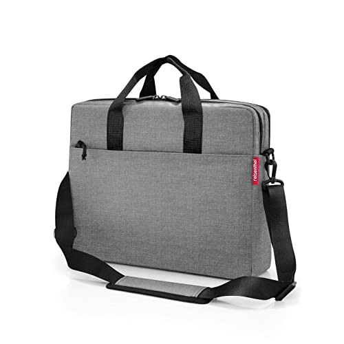 Reisenthel workbag twist silver - einfache und funktionelle Arbeitstasche, Laptopfach, Schultergurt