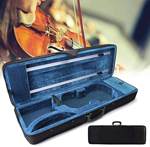 Geigenkoffer 4/4 Geigenkasten Violine Case Oxford Tuch Shell + Flanell Innenschicht Violinenkoffer mit 2 Verstellbarer Gurt