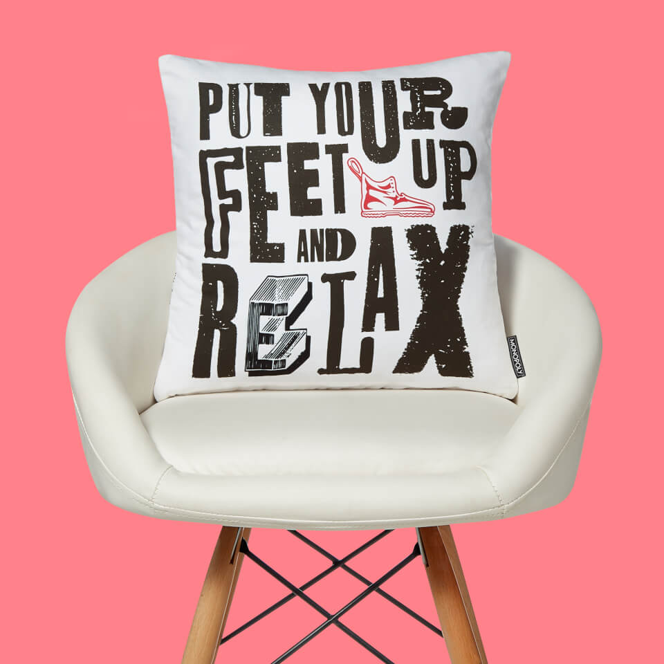 Monopoly Feet Up And Relax Square Cushion - 50x50cm - Soft Touch