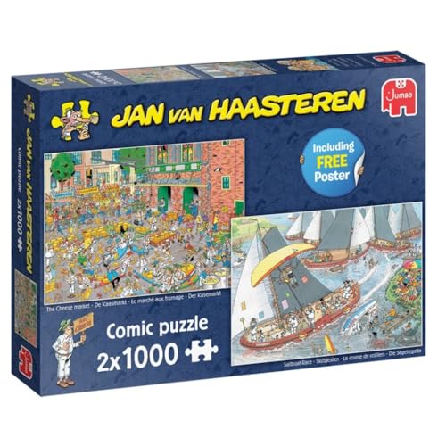 Jumbo Spiele - Jan van Haasteren - Der Käsemarkt & Die Segelregatta, 2x1000pcs