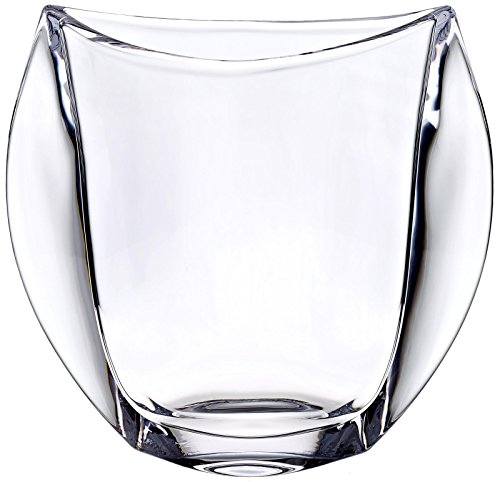 CRISTALICA Vase Blumenvase Spirit H 18 cm Hochwertiges Glas Moderner Zeitloser Style Tischvase Tischdeko Hochzeitdeko