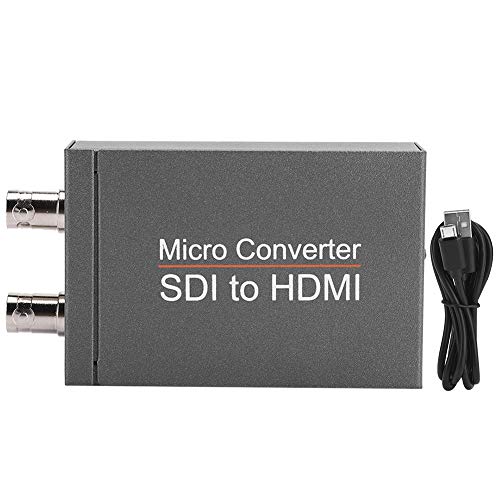 fasient1 Professioneller Schwarz-Signal-Konverter, tragbarer HD 3G SDI/HDMI-Konverter für Heimkino-Videokameras