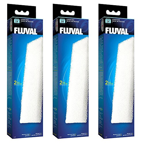 3x FLUVAL U4 Schaumstoff-Filtereinsatz (3x A488) für Fluval Innenfilter