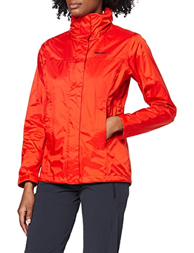 Marmot Damen Wm's PreCip Eco Jacket Hardshell Regenjacke, Wasserdicht, Winddicht & Atmungsaktiv, Victory Red, M
