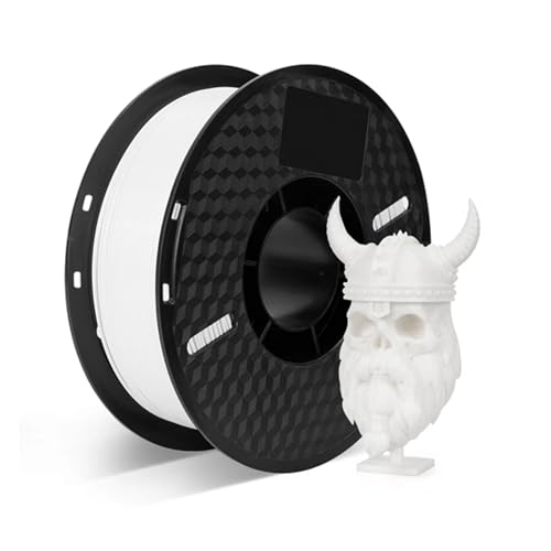 3D-Drucker-Filament PLA-Filament, 1,75 mm, 3D-Drucker-Filament, 3D-Druck, Kunststoffmaterial, keine Blasen, 1 kg, 2,2 Pfund, Regenbogenspule for 3D-Drucker, 3D-Stift (Color : Black and White)