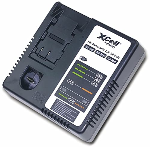 Ladegerät XCell für Panasonic (Akkuladegerät für Werkzeugakkus 7,2-24 V; 100 – 240 V)