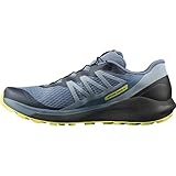 Salomon Herren Sense Ride Traillaufschuhe, Sense Ride 4 Copen Blue Black Evening Primrose, 46 2/3 EU