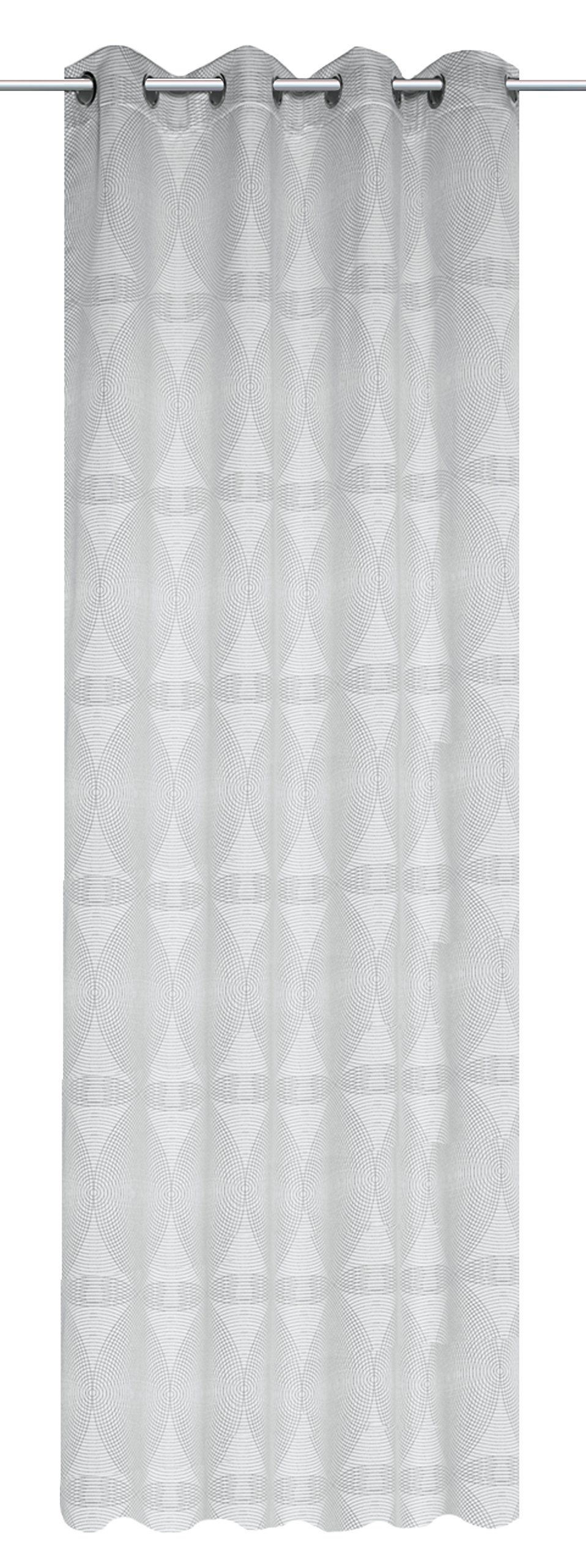 Home Fashion Kombibandschal Grafik, Polyester, Beige, 245 x 140 cm