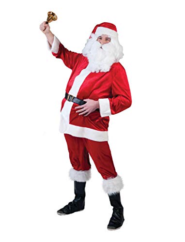 Funny Fashion 693002 - Nikolaus Anzug, Santa velvet (Vest, pants, hat, belt), Größe 48-50