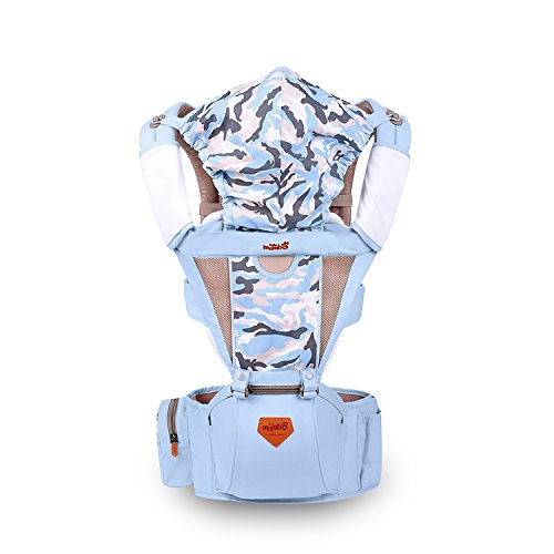 SONARIN Wolke Hipseat Baby Carrier, Babytrage,Multifunktional,Aufwand sparen,Einheitsgröße,Gemütlich und beruhigend für Babys,Einfach zu tragen und Einfach Mom,100% GARANTIE,Ideal Geschenk(Blau)