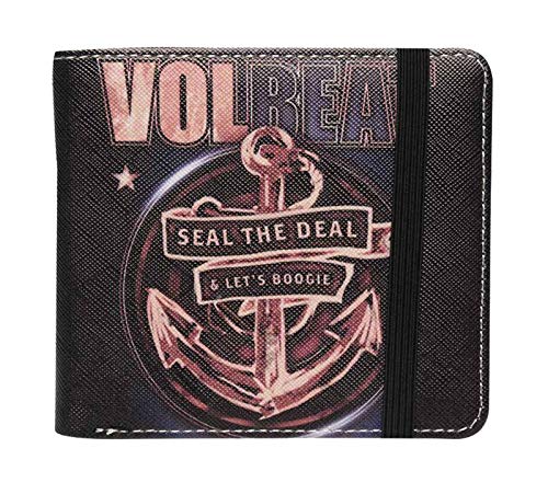 Volbeat Brieftasche Seal The Deal Band Logo Nue offiziell Schwarz Bifold