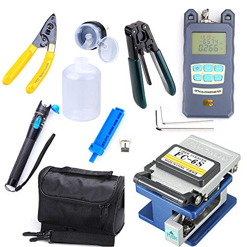 FTTH Optic Tool Kit with Fiber Cleaver/Power Meter/Stripper/Fault Locator