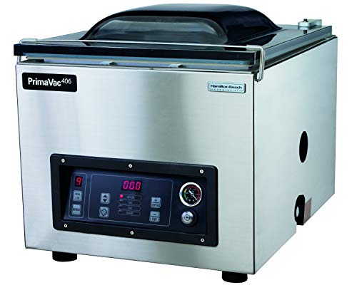 Hamilton Beach Commercial® PrimaVac™406 In-Chamber Vacuum Sealer, HVC406-CE, NSF, 406mm Seal Bar, 220-240V, Stainless Steel