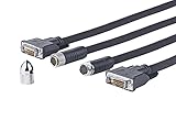 VivoLink Pro DVI-D Cross Wall Cable 20M Support 1920 * 1080P 60Hz, PRODVICW20 (Support 1920 * 1080P 60Hz Head Diameter 18mm, Distance to Connector is 58 cm from Cable end)