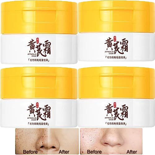 Emollient Astragalus Cream 70g, Soft Skin Nourishing Astragalus Cream Hydrating Moisturizing, Anti Aging To Reduce and Repair Face, Eye, Neck Wrinkles and Fine Lines (4Pcs)