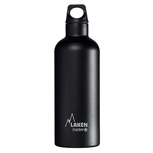 Laken Trinkflasche Futura Schmal, Black, 0.5 Liter, TE5N