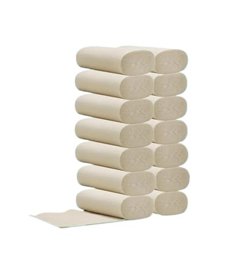 14 Rollen Toilettenpapier, kernlose Rolle, verdicktes Toilettenpapier, for Zuhause, Büro, Toilettenpapier, Restaurant