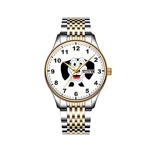 Uhren Herrenmode Japanisches Quarz Datum Edelstahl Armband Gold Uhr Coole Vintage Union Jack Armbanduhren