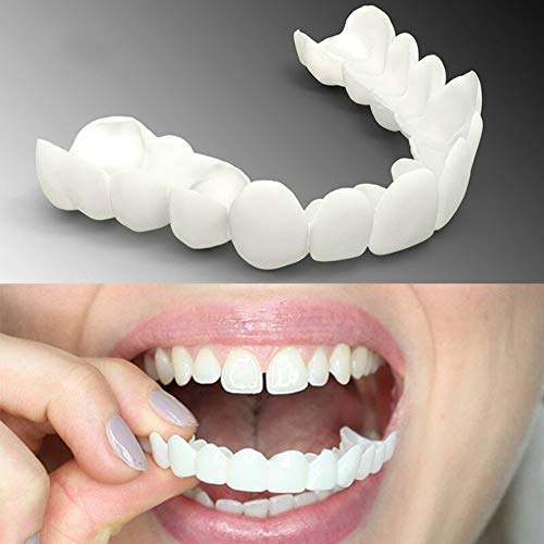MUYEY Simulations-Bandage für obere Zähne, Aufhellung der dritten Generation, Silikon, Simulation, Zahnprothesen, Kosmetik, Furnier, Zahnaufhellung, 6 Sets