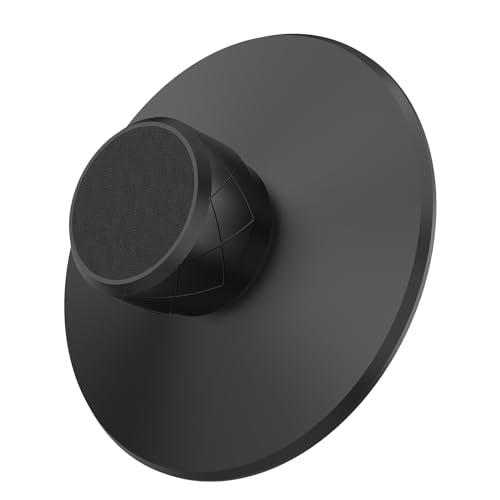 Preffair Aluminium-Gewichtsstabilisator für Audiophilen Plattenspieler mit schützender Lederunterlage für LP-Plattenspieler Schallplattenzubehör (schwarz)