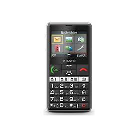 emporiaPURE-LTE, Seniorenhandy 4G, Tastenhandy ohne Vertrag, Mobiltelefon mit Notruftaste, Schwarz