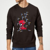 Marvel Deadpool Cartoon Knockout Sweatshirt - Schwarz - M - Schwarz