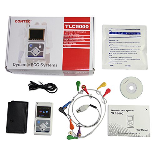 CONTEC TLC5000 12-Kanal EKG/EKG Holter System/Recorder Monitor Analyzer Software