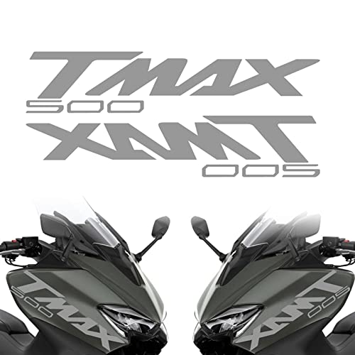 Aufkleber Reflektierende Aufkleber Für Yamaha Tmax 500 530 560 Tamx530 Tmax Aufkleber Logo Emblem Kit (Color : 500 Reflective Silver)