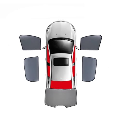 Magnetischer Auto-Sonnenschutz für Geely Emgrand GL GS GSE EC7 EV 2014-2022,Auto-4-Seiten-Fenster-Visier,vorderer und Hinterer Windschutzscheiben-Sonnenschutz,5PCS Front Rear Back