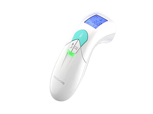 Motorola MBP 66 Digital Kontaktlos Thermometer - Fieberthermometer für Erwachsene und Baby mit LCD Display - 2 Farben - Temperaturen von Körper, Nahrung und Flüssigkeit