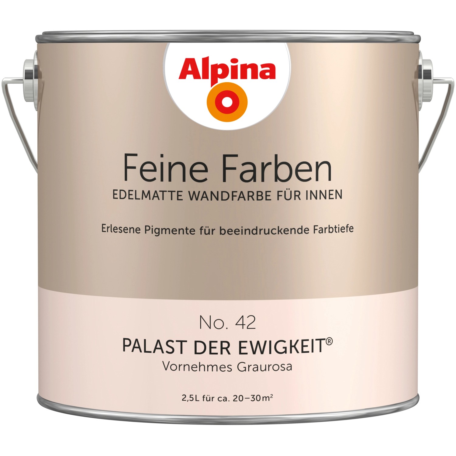 Alpina Feine Farben No. 42 Palast der Ewigkeit® Graurosa edelmatt 2,5 l