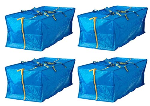 Ikea 901.491.48 Frakta Aufbewahrungstasche, blau, 4er Pack (Premium Tasche)