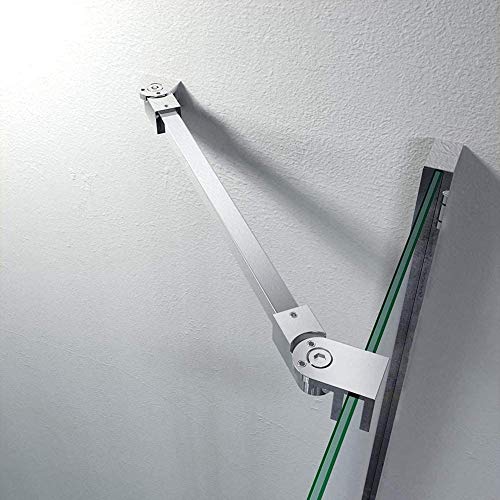 40 cm Edelstahl rahmenlose Dusche Tür Feste seitenwandplatte wall-to-glass Unterstützung Bar für 1/10,2 cm auf 3/20,3 cm Dick Glas von m-home
