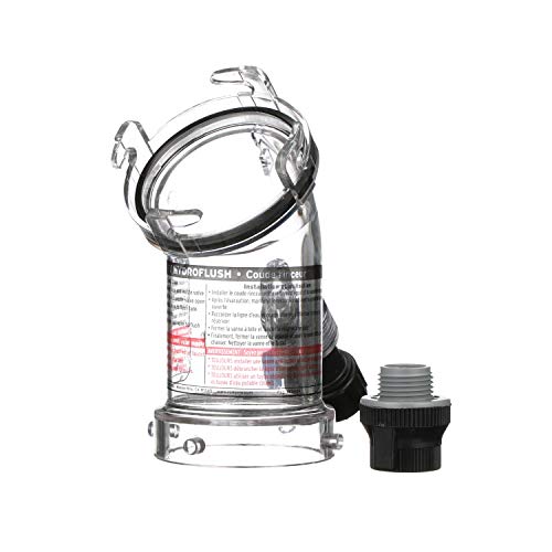Valterra 45 Grad Hydroflush Aufsatz mit abnehmbarem Anti-iphon-Ventil für Wohnmobil, Wohnmobil, Anhänger F02-4100