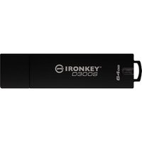 Kingston 64 GB IronKey D300S Verschlüsselter USB-Stick Metall USB 3.1 Gen1