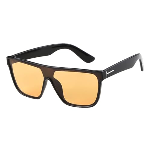 MUTYNE Retro Quadratische Sonnenbrille Damen Herren Schwarz Classics Vintage Driver Goggle Leopard Shades Brillen,C6,Einheitsgröße