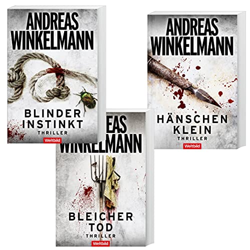 Andreas Winkelmann | 3er Set Thriller-Paket | Blinder Instinkt + Bleicher Tod + Hänschen klein