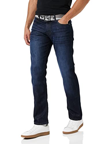 Enzo Herren EZ324 Straight Jeans, Blue (Darkwash), W38/L30 (Size:38 S)
