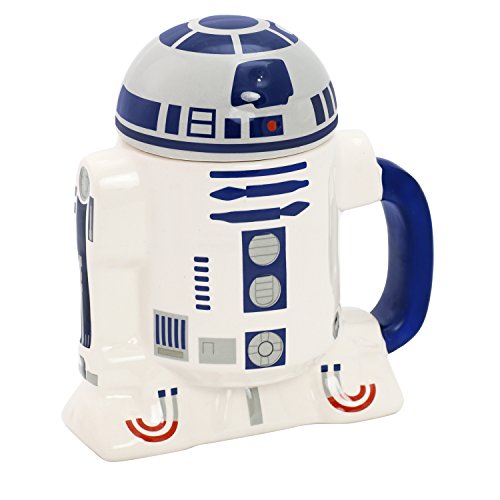 Star Wars Star185 - R2D2 3D Keramiktasse mit Deckel 14x12 cm