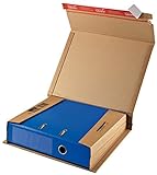ColomPac CP050.01 Ordnerverpackung aus Wellpappe mit Selbstklebeverschluss und Aufreissfaden, braun