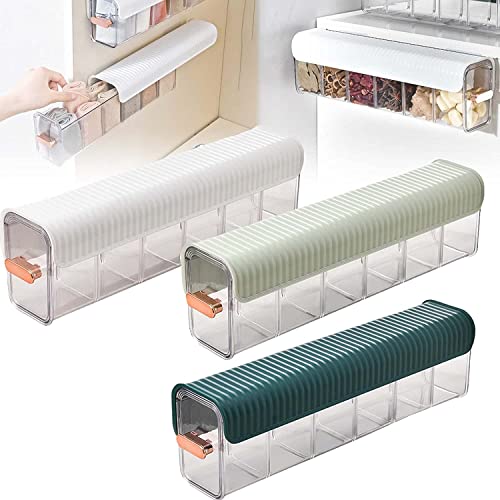 Wall Hanging Clear Underwear Panties Storage Box,Punch-Free Multi-Functional Storage Box, 2023 New Hanging Plastic Drawer Storage Boxes With Lids (Weiss)