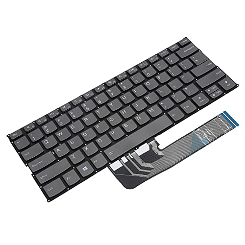 Tastatur mit Hintergrundbeleuchtung, Ersatztastaturtasten Buchstaben Externe Tastatur für Laptop Lenovo Yoga 730-13Ikb/730-13Iwl/730-15Ikb/730-15Iwl Laptop-Zubehör