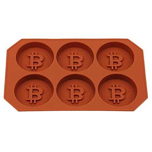 Silikon-Eiswürfelform mit Bitcoin-Design, für Schokolade, Kekse, Kekse, Eiswürfel, Küche, Eiscreme, Kaffee
