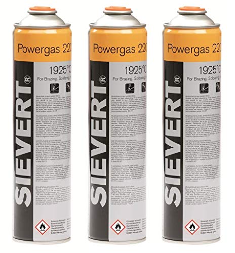 Sievert 3 x Gasflaschen Powergas