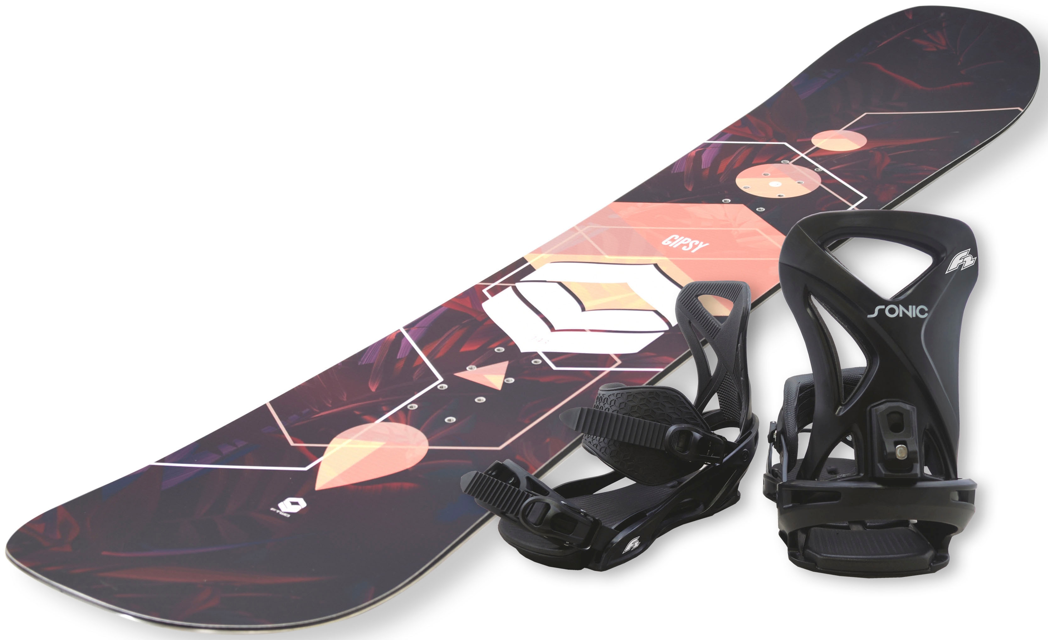 F2 Snowboard "FTWO Gipsy woman peach", (Set, 2er-Pack)