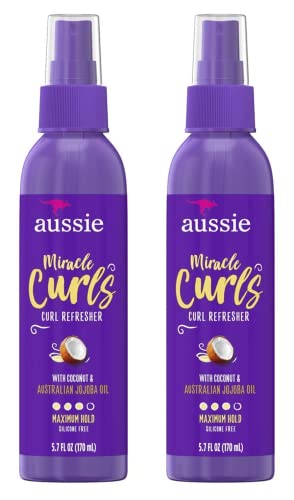 Aussie Miracle Curls Refresher Pumpe, maximaler Halt, 170 ml, 2 Stück